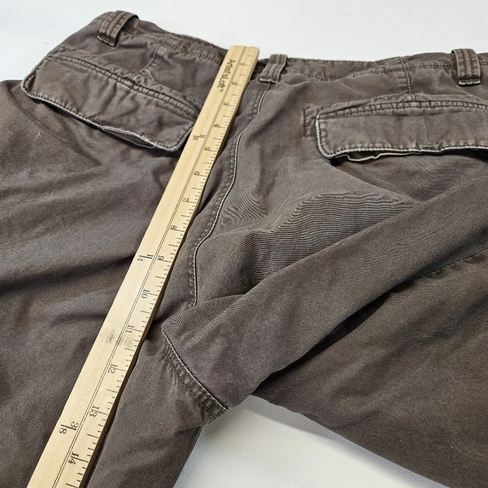 J Crew Cargo Pants Men’s 32x30 Green VTG Y2K Fleece Lined Military Field Heavy